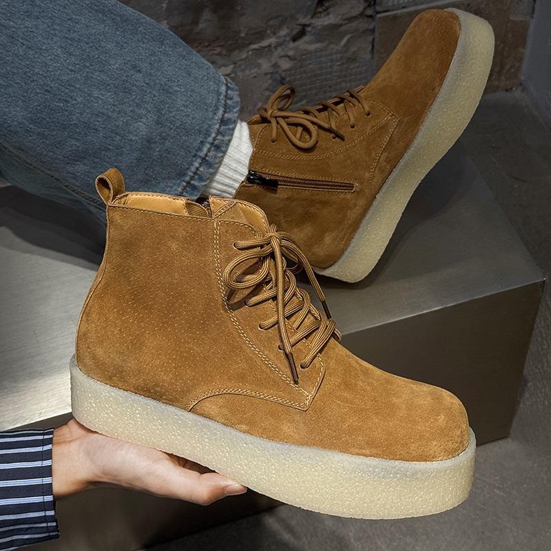 Men'S Shoes Dockers - Thick Soled Height Increasing Work Boots
