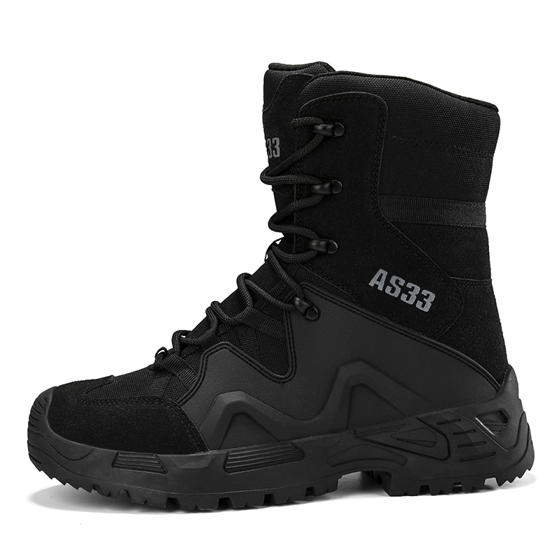 Men'S Shoes Hiking - Man Tactical Boots Breathable Army Shoes