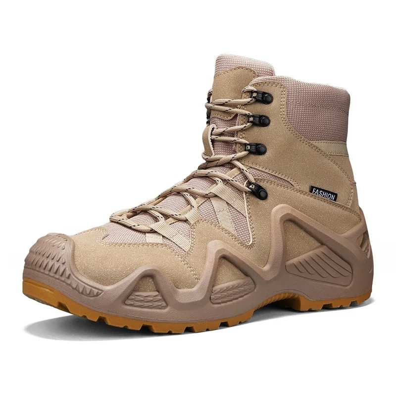 Men'S Shoes Hiking - Men Tactical Boots Lace Up Brand