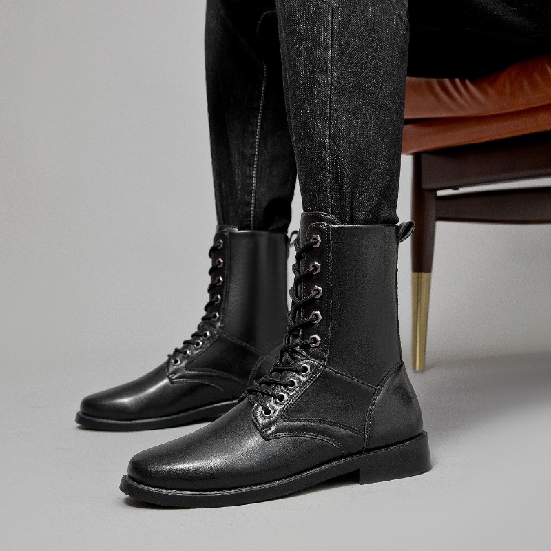 High-top Leather Boots Outdoor - Men'S Shoes Hiking recensione e prezzo