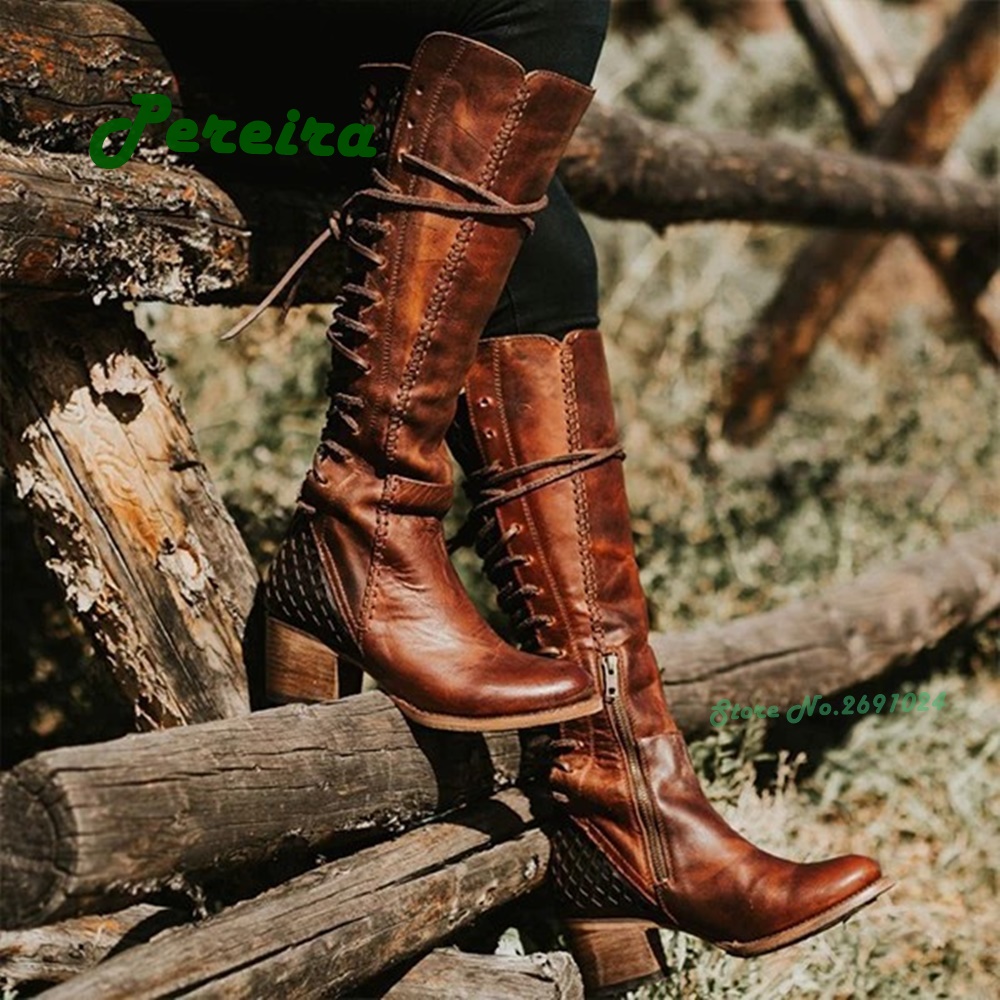Vintage Cowboy Lace Up Men's B - Men'S Shoes Size 43 In Us recensione e prezzo