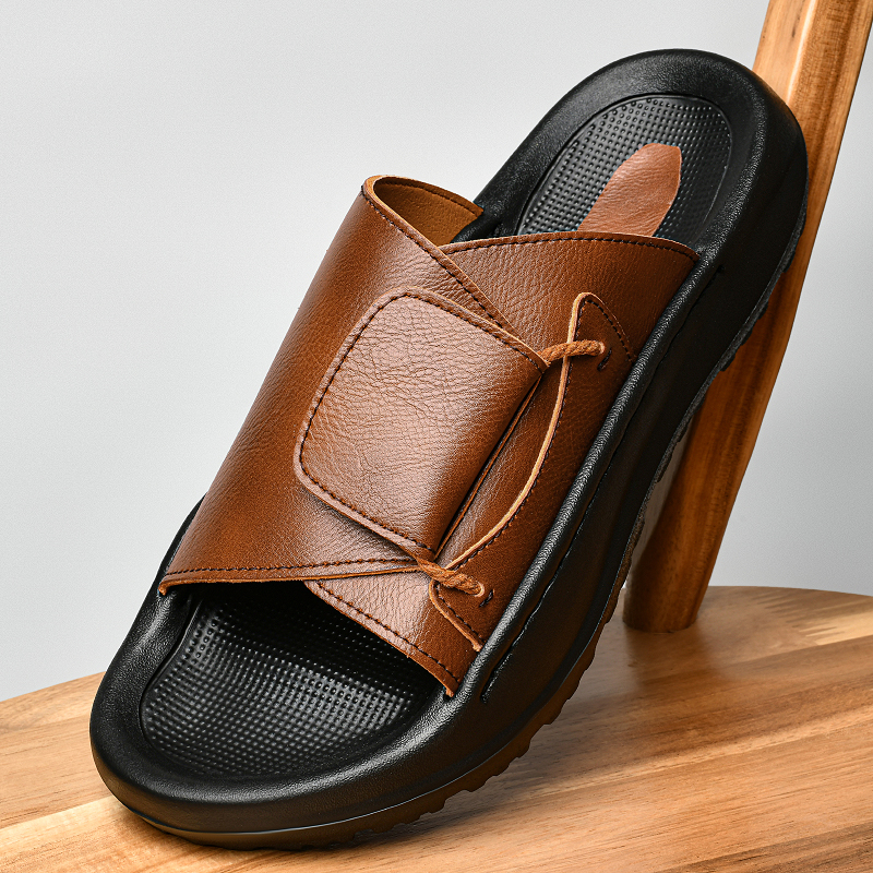 Leather Men's Slippers Slides  - Men'S Shoes Dockers recensione e prezzo