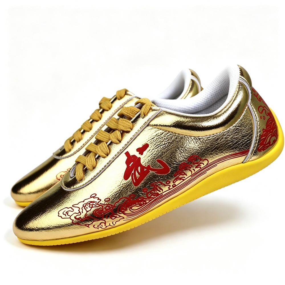 Genuine Leather Tai Chi Shoes  - Men Shoes Yellow recensione e prezzo