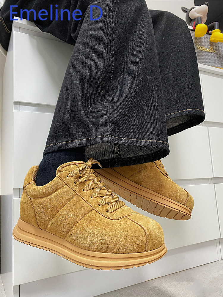 Yellow Thick Soled Lace Up Bre - Men Shoes Yellow recensione e prezzo