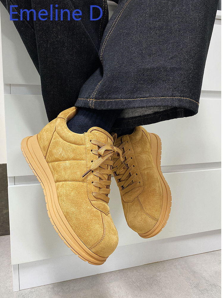 Yellow Thick Soled Lace Up Bre - Men Shoes Yellow recensione e prezzo