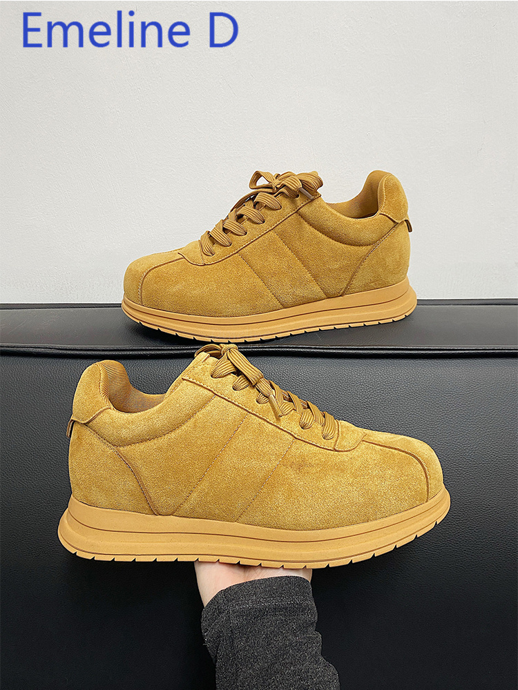 Yellow Thick Soled Lace Up Bre - Men Shoes Yellow recensione e prezzo