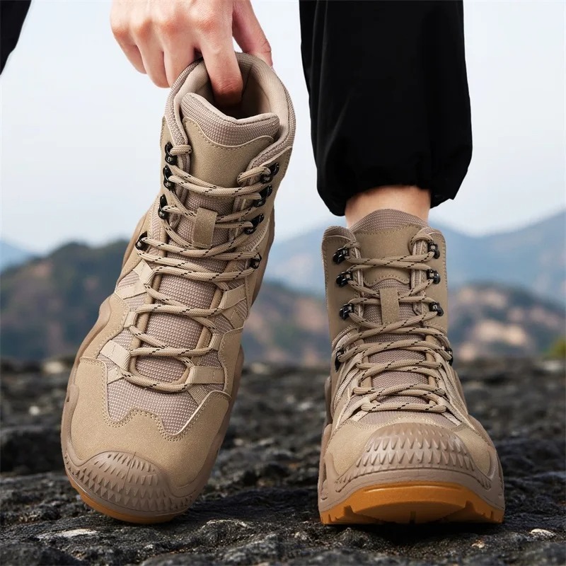 Men Tactical Boots Lace Up Bra - Men'S Shoes Hiking recensione e prezzo