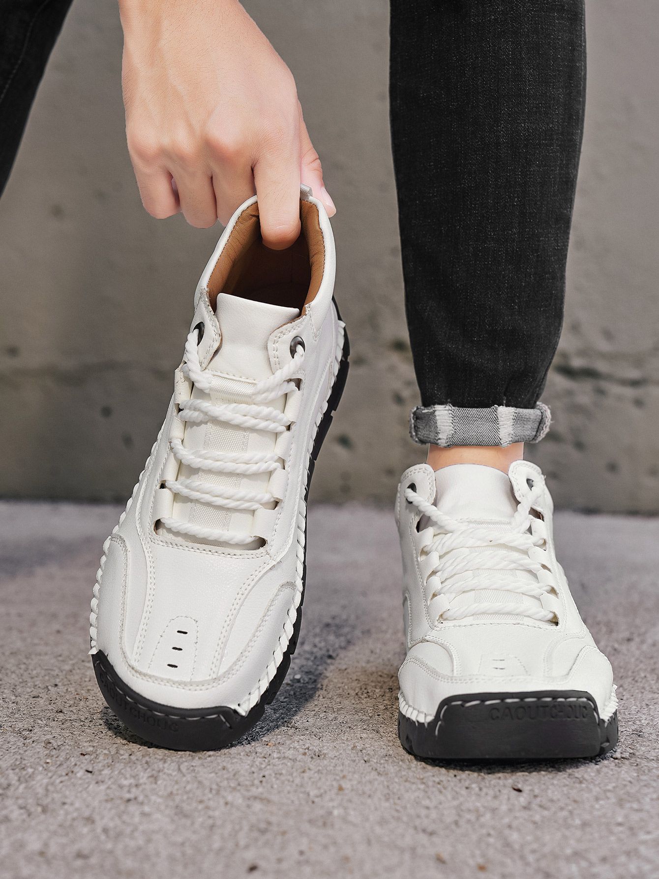 Men's Handmade Mid-Top Casual  - Men'S Shoes Hiking recensione e prezzo