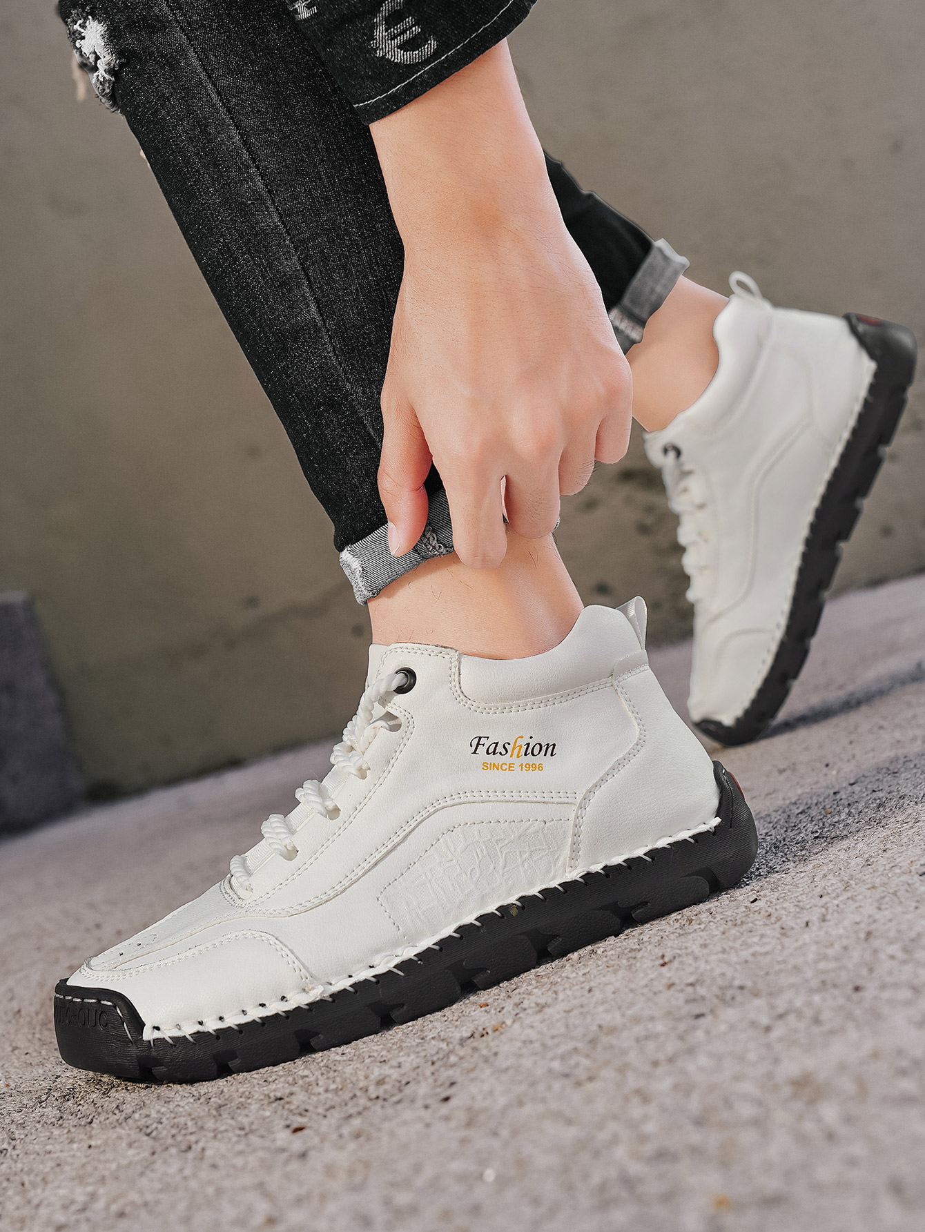 Men's Handmade Mid-Top Casual  - Men'S Shoes Hiking recensione e prezzo