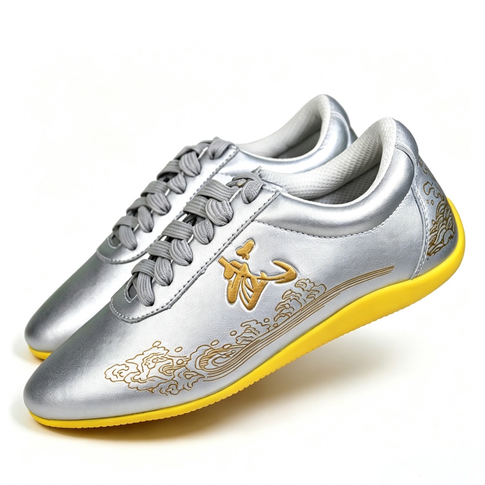 Glossy Genuine Leather Kung Fu - Men Shoes Yellow recensione e prezzo