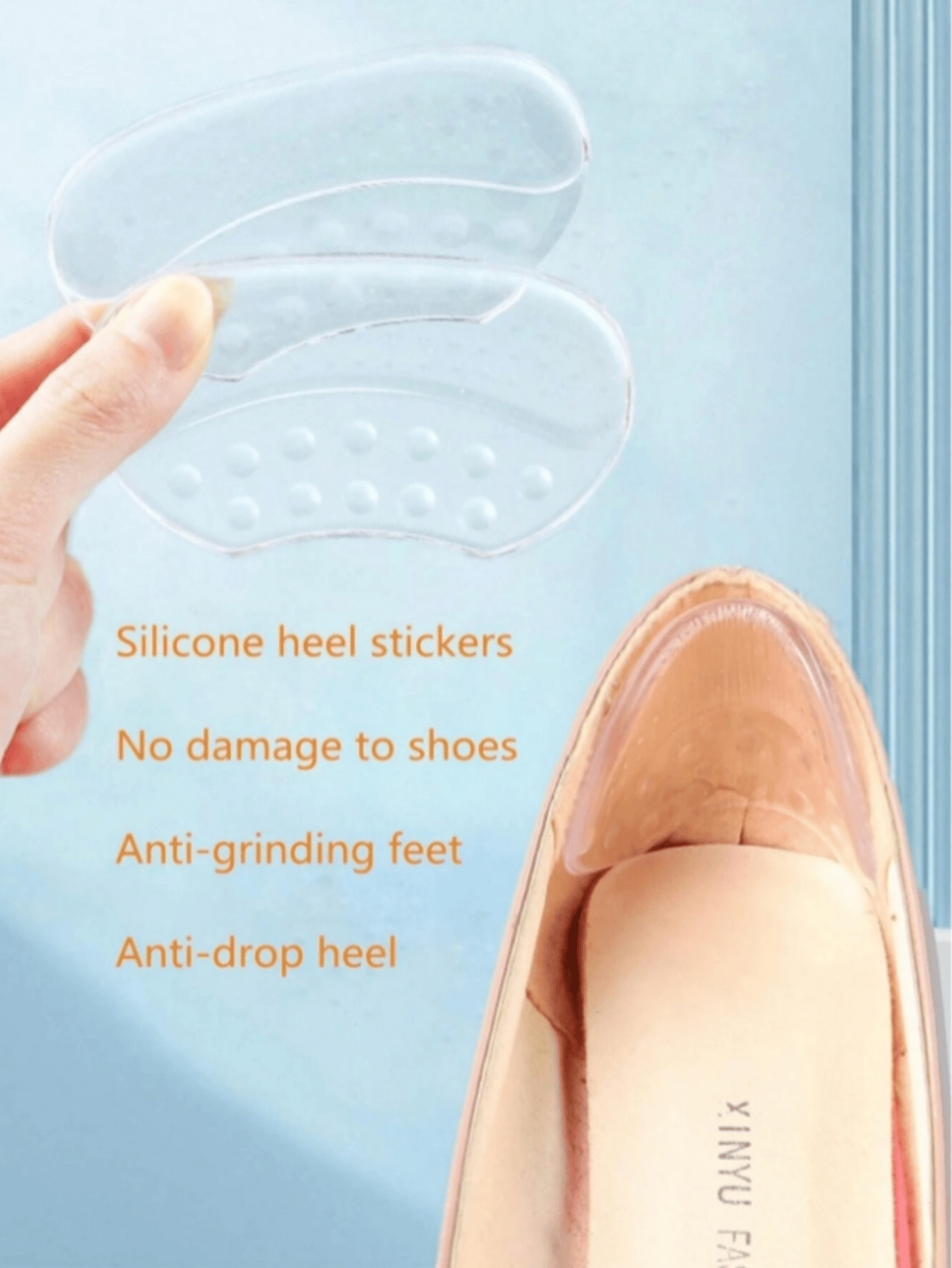 1Pair Heels Grips Silicone Hee - Men'S Shoes Grip recensione e prezzo